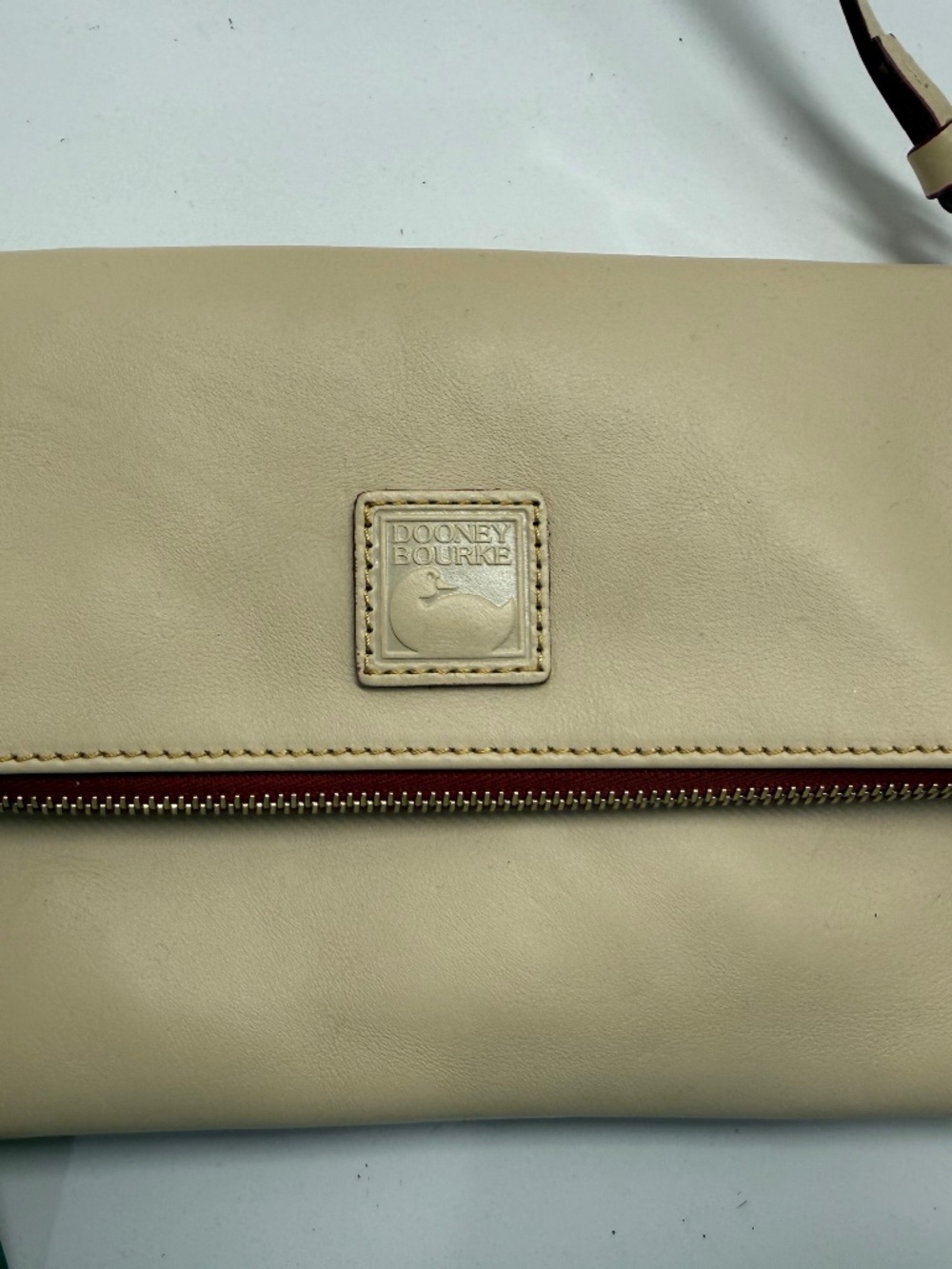DOONEY & BURKE FLORENTINE FOLDOVER ZIP - LEATHER CROSSBODY NWT